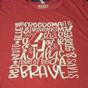 Bella Canvas Red 4th of July Tee
